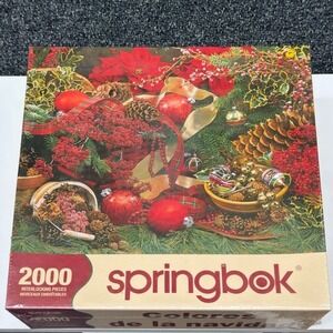 Springbok Colors of Christmas 2000 Piece Jigsaw‎ Puzzle New Sealed Holiday Decor